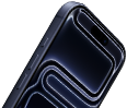 iPhone 17 Pro, önden dış görünüm, üstte Dynamic Island, Eylem düğmesi, ses düğmeleri