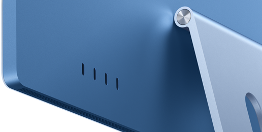 iMac ve Thunderbolt bağlantı noktalarının arkadan görünümü