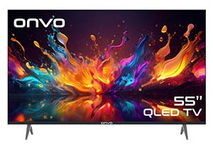 Onvo 55" Frameless 4K UHD Google QLED Tv