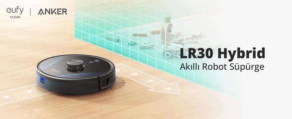 eufy Anker, RoboVac LR30 Hybrid Robot Aspirapolvere+mocio, Aspirazione