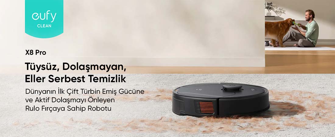 Anker Eufy Clean X8 Pro Robot Süpürge - Vatan Bilgisayar