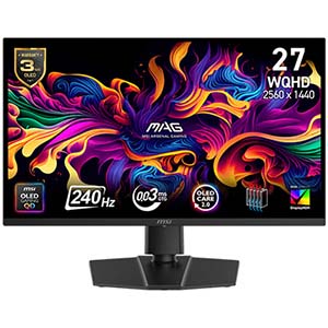 MSI MAG 273QP QD-OLED X24 240hz 26.5インチ MSI 26,5'' MAG 273QP QD-OLED X24 0.03Ms(GTG) 240Hz WQHD QD-OLED