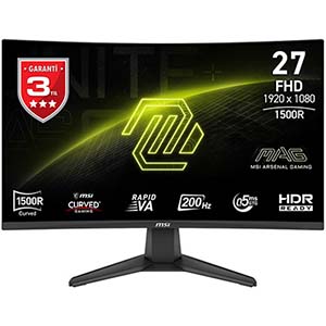 miie MSI MAG 276CF E20 FHD 27'' 200Hz 0.5 MS(GTG) Curved FreeSync