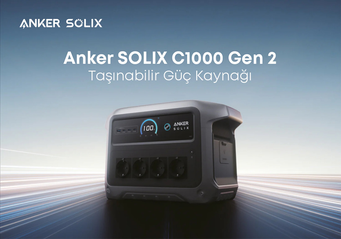 Anker SOLIX C1000X Gen2 1024Wh 2000W- Taşınabilir Güç Kaynağı