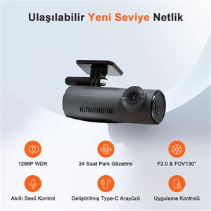 70Mai M310 Araç İçi Kamera (Siyah)