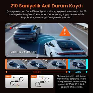 70Mai T400+RC21 Araç İçi Kamera Arka Kamera Seti
