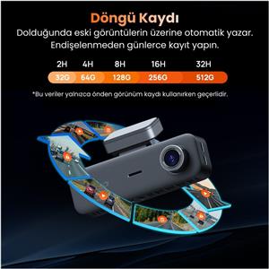 70Mai T400+RC21 Araç İçi Kamera Arka Kamera Seti