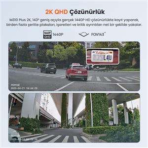 70Mai M310 Plus 2K Araç İçi Ön Kamera (Siyah)