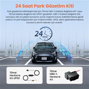 70Mai M310 Plus 2K Araç İçi Ön Kamera (Siyah)