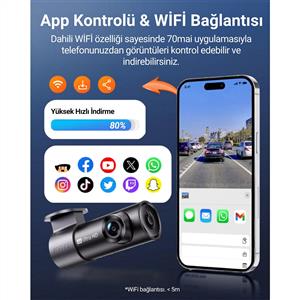 70Mai M310 Plus 4K Araç İçi Ön Kamera
