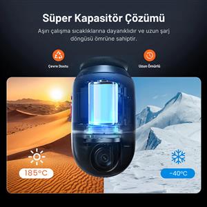 70Mai X800 Omni 360 Derece Dönebilen Araç İçi Kamera (128GB)