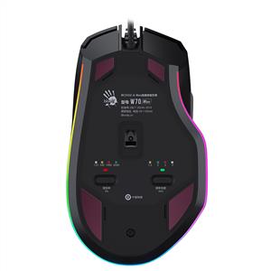 A4TECH BLOODY W70 MAX STONE BLACK OPTİK RGB GAMING MOUSE-UC384 AKTIF