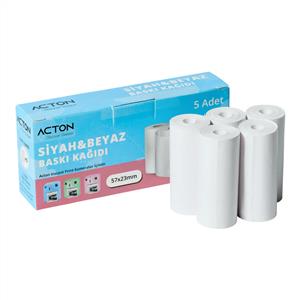 Acton Instant Kamera için 5 Ruloluk Paket (Siyah Beyaz)