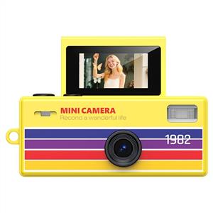 Acton Popcam Flip Ekranlı Mini Fotoğraf Makinesi (Sarı)