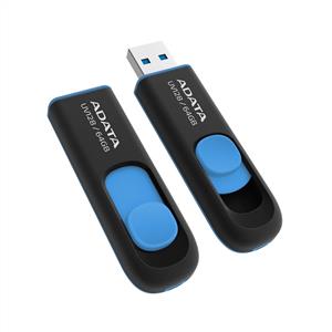 ADATA 64GB UV128 Siyah/Mavi 3.2 USB Bellek