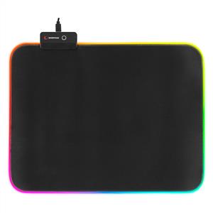 RAMPAGE MP-21 252*328*3MM RGB LEDLİ GAMİNG MOUSE PAD -SİYAH