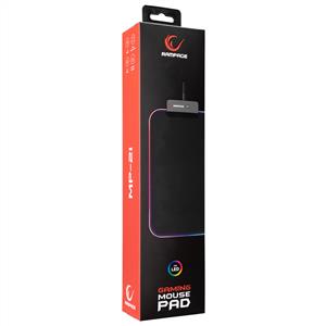 RAMPAGE MP-21 252*328*3MM RGB LEDLİ GAMİNG MOUSE PAD -SİYAH