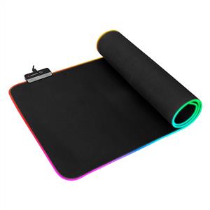 RAMPAGE MP-22 300*800*3mm  RGB LEDLİ GAMİNG MOUSE PAD -SİYAH