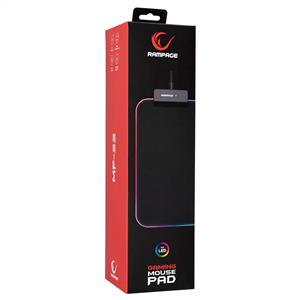 RAMPAGE MP-22 300*800*3mm  RGB LEDLİ GAMİNG MOUSE PAD -SİYAH