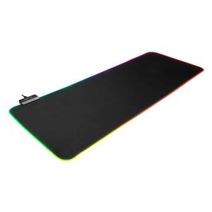 RAMPAGE MP-22 300*800*3mm  RGB LEDLİ GAMİNG MOUSE PAD -SİYAH