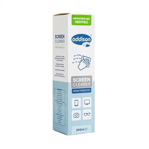 ADDISON 300870 EKRAN TEMİZLEYİCİ SPREY 200ML+MİKROFİBER BEZ