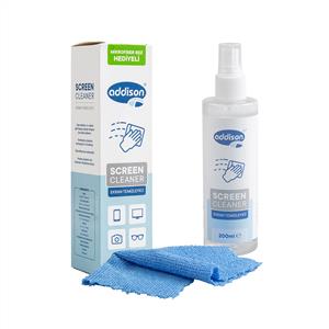 ADDISON 300870 EKRAN TEMİZLEYİCİ SPREY 200ML+MİKROFİBER BEZ