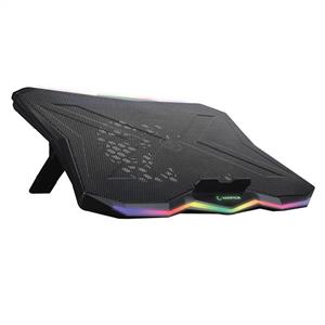 ADDİSON RAMPAGE SHOWY 180MM FAN "15-17" RGB IŞIKLI NOTEBOOK SOĞUTUCU STAND-SİYAH
