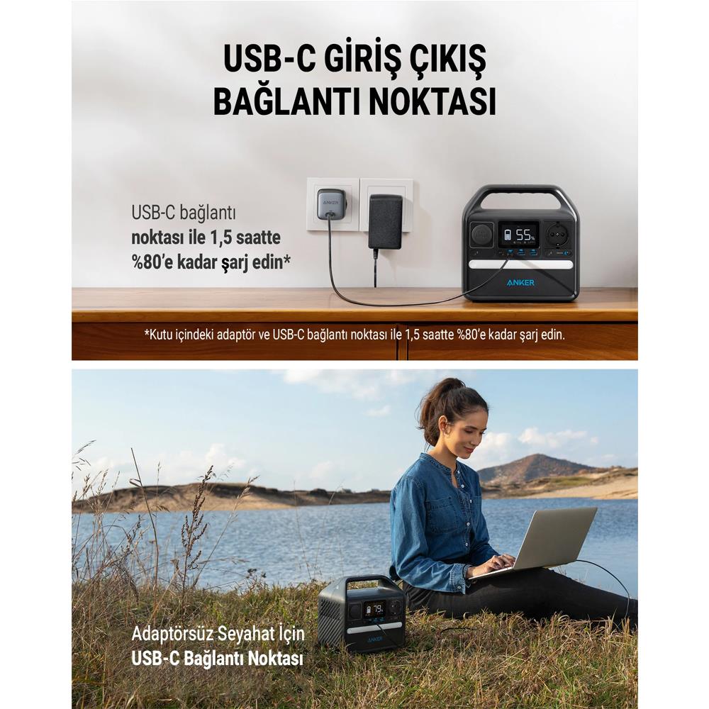 Anker 521 PowerHouse 256W Taşınabilir Şarj İstasyonu - Vatan