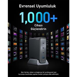 Anker Prime 749 Masaüstü Şarj Cihazı (240W GaN-4 Port)