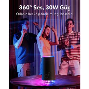 ANKER SOUNDCORE GLOW 30W TASINABILIR BLUETOOTH HOPARLÖR - SİYAH