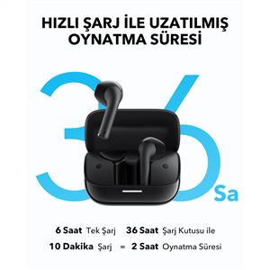 Anker Soundcore K20i Kulak İçi Bluetooth Kulaklık - Siyah