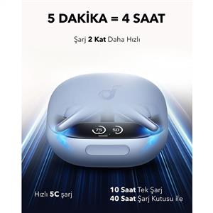 Anker Soundcore Liberty 4 Pro Bluetooth Kulak İçi Kulaklık - Mavi