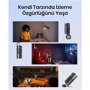 Anker Nebula Capsule Air Google TV Akıllı Taşınabilir Projeksiyon Cihazı - Siyah