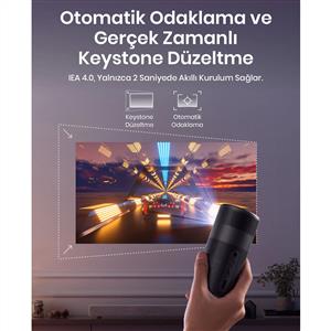 Anker Nebula Capsule Air Google TV Akıllı Taşınabilir Projeksiyon Cihazı - Siyah
