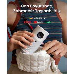 Anker Nebula Capsule Air Google TV Akıllı Taşınabilir Projeksiyon Cihazı - Beyaz