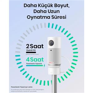 Anker Nebula Capsule Air Google TV Akıllı Taşınabilir Projeksiyon Cihazı - Beyaz