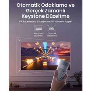 Anker Nebula Capsule Air Google TV Akıllı Taşınabilir Projeksiyon Cihazı - Beyaz