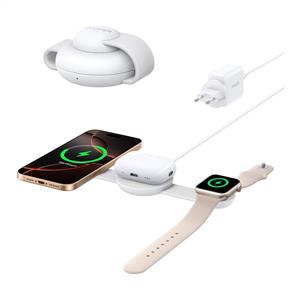 Anker MagGo 3in1 Kablosuz Katlanır Şarj Cihazı - Beyaz