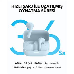 Anker Soundcore K20i Kulak İçi Bluetooth Kulaklık - Mavi