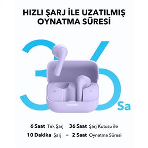 Anker Soundcore K20i Kulak İçi Bluetooth Kulaklık - Mor