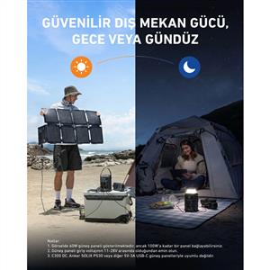 Anker SOLIX C300X DC 288Wh I 300W Taşınabilir Güç Kaynağı