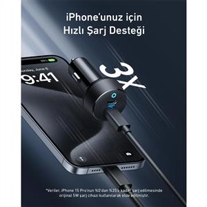 Anker PowerDrive III Duo Araç Şarjı 2 X 20W