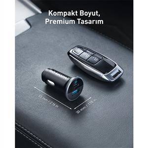 Anker 323 Araç Sarjı 52.5W B2B -  Siyah