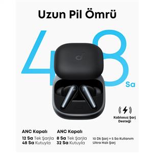 Anker Soundcore Liberty 5 TWS Dolby Audio ANC Bluetooth Kulaklık - Siyah
