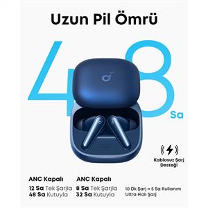 Anker Soundcore Liberty 5 TWS Dolby Audio ANC Bluetooth Kulaklık - Mavi