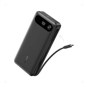 Anker 20000 mAh 87W USB-C Powerbank ( 1 Usb-C Kablo + 1 Usb-C+1 Usb-A Port ) - Siyah