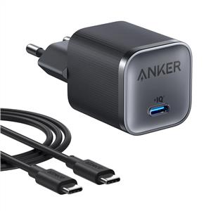 Anker Nano 45w Şarj Cihazı (USB-C Kablo Dahil) - Siyah