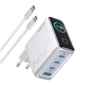Anker 140W Laptop Şarj Cihazı + USB-C Kablo - Beyaz