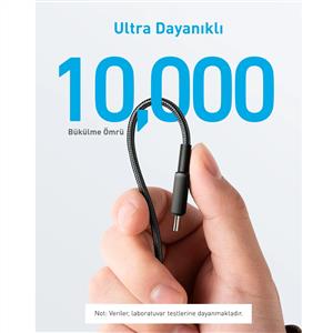 Anker 322 USB-C to C 60w Kablo 1,8 m - Siyah