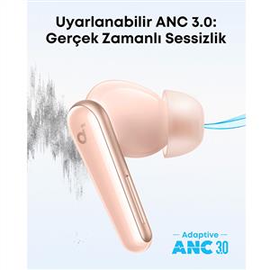 Anker Soundcore Liberty 5 TWS Dolby Audio ANC Bluetooth Kulaklık - Pembe